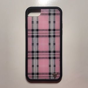 Pink Plaid Wildflower Case